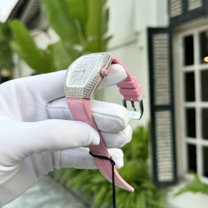 Đồng Hồ Franck Muller V32 Đính Full Đá Màu Hồng Nhà Máy ABF 32x40mm (6)