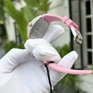 Đồng Hồ Franck Muller V32 Đính Full Đá Màu Hồng Nhà Máy ABF 32x40mm (6)