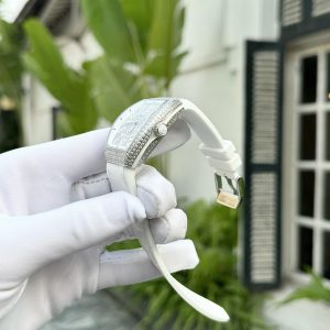 Đồng Hồ Franck Muller V32 Nữ Đính Đá Màu Trắng ABF Thụy Sỹ 32x40mm (1)