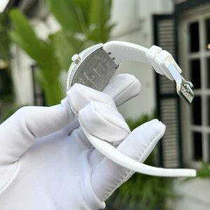 Đồng Hồ Franck Muller V32 Nữ Đính Đá Màu Trắng ABF Thụy Sỹ 32x40mm (1)