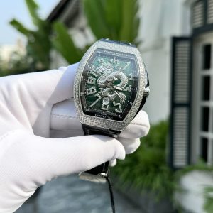 Đồng Hồ Franck Muller V45 Replica 11 Mặt Rồng Màu Xanh Lá 45mm (2)