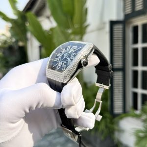 Đồng Hồ Franck Muller V45 SC DT Replica 11 Màu Đen Nhà Máy ABF 45mm (1)