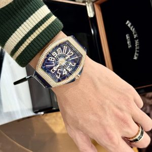 Đồng Hồ Franck Muller Vanguard Yachting V45 SC DT Màu Xanh Dương ABF 45mm (1)