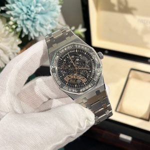 Đồng Hồ Audemars Piguet Royal Oak 15412BC Đính Moissanite 41mm (2)