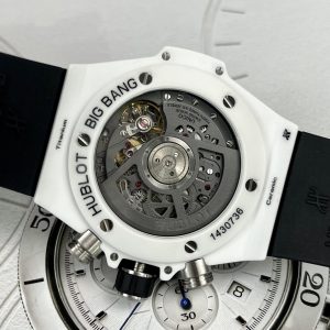Đồng Hồ Hublot Replica Big Bang Unico Gốm Trắng Nhà May BBF 42mm (2)