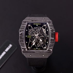 Đồng Hồ Richard Mille Replica Cao Cấp RM35-01 Full Carbon Siêu Nhẹ Dây Dù 44mm (1)