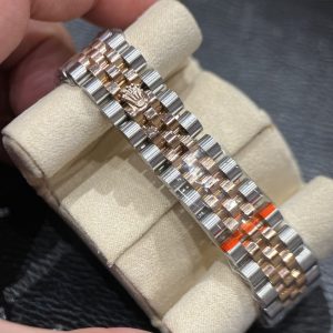 Đồng Hồ Rolex DateJust Nữ Bọc Vàng Thật Mặt Số Màu Nâu Nhà Máy GM 31mm (8)