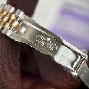 Đồng Hồ Rolex DateJust Nữ Bọc Vàng Thật Mặt Số Màu Nâu Nhà Máy GM 31mm (8)