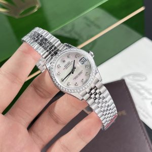 Đồng hồ Rolex chế tác mặt xà cừ DateJust MOP nữ EW Factory 31mm (1)
