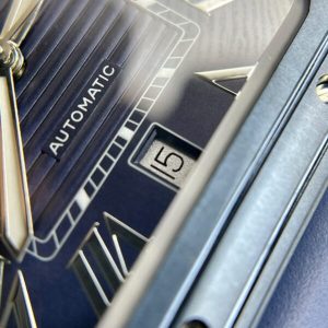 Cartier Chế Tác Santos WSSA0030 Nam Mặt Xanh Blue Dây Cao Su 39 (2)