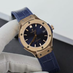 Đồng Hồ Hublot Classic Fusion King Gold Màu Xanh Blue Nhà Máy JJF 2024 38mm (2)