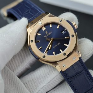 Đồng Hồ Hublot Classic Fusion King Gold Màu Xanh Blue Nhà Máy JJF 2024 38mm (2)