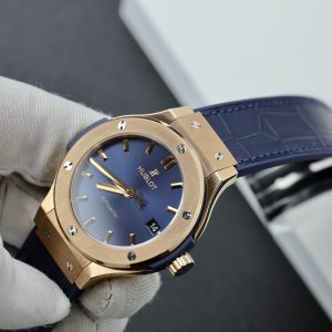 Đồng Hồ Hublot Classic Fusion King Gold Màu Xanh Blue Nhà Máy JJF 2024 38mm (2)