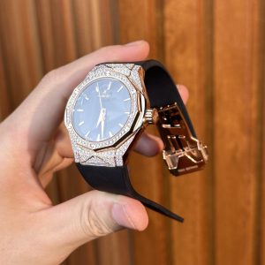 Đồng Hồ Hublot Orlinski King Gold Chế Tác Full Kim Cương Moissanite Hong Kong 40mm (1)