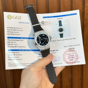 Đồng Hồ Hublot Orlinski Titanium Chế Tác Full Kim Cương Moissanite Hong Kong 40mm (1)