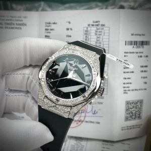 Đồng Hồ Hublot Replica Orlinski Titanium Đính Kim Cương Thiên Nhiên 40mm (1)