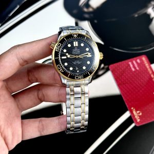 Đồng Hồ Omega Seamaster Diver 300M Demi Vàng Nhà Máy VS 42mm (9)