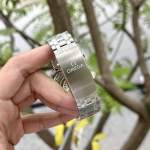 Đồng Hồ Omega Seamaster Diver 300M Mặt Xám Viền Gốm Xanh Nhà Máy VS 42mm (8)