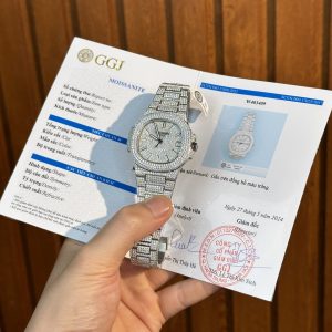 Đồng Hồ Patek Philippe Nautilus 5719 Độ Full Kim Cương Moissanite 40mm (1)