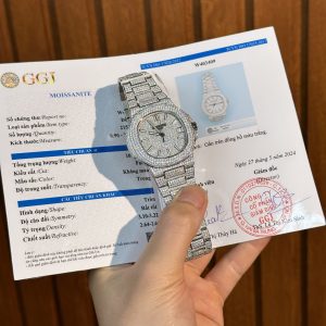 Đồng Hồ Patek Philippe Nautilus 5719 Độ Full Kim Cương Moissanite 40mm (1)