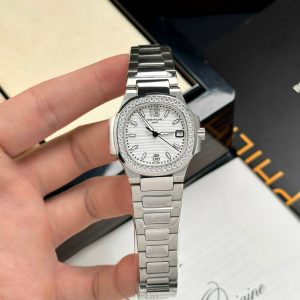 Đồng Hồ Patek Philippe Nautilus 7010 Fake Cao Cấp Nhất Nữ Máy Pin 32mm (1)