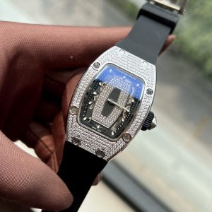 Đồng Hồ Richard Mille Rep 11 Nữ Đính Đá Dây Cao Su RM007 36mm (1)