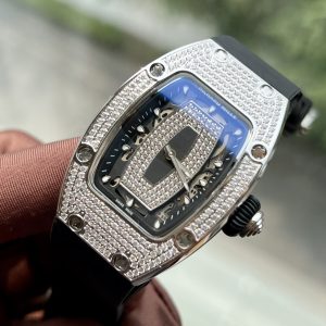 Đồng Hồ Richard Mille Rep 11 Nữ Đính Đá Dây Cao Su RM007 36mm (1)