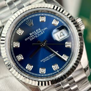 Đồng Hồ Rolex Chế Tác DateJust 126234 Mặt Xanh Blue Dây Jubilee Nhà Máy VS