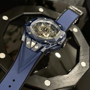 Hublot Chế Tác Big Bang Sang Bleu ll Vỏ Gốm Ceramic Màu Xanh Nhà Máy BBF 45mm (2)