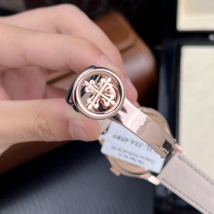 Patek Philippe 5205R Chế Tác Bọc Vàng Hồng 18K Nam Mặt Đen 40mm (2)