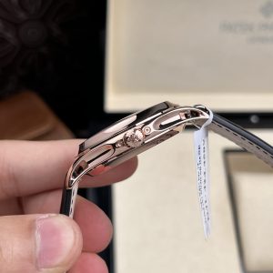 Patek Philippe 5205R Chế Tác Bọc Vàng Hồng 18K Nam Mặt Đen 40mm (2)