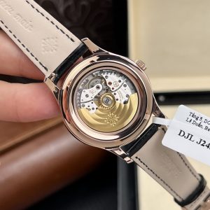 Patek Philippe 5205R Chế Tác Bọc Vàng Hồng 18K Nam Mặt Đen 40mm (2)