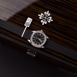 Patek Philippe Chế Tác Aquanaut 5067 Đính Kim Cương Moissanite Màu Đen 35 (2)