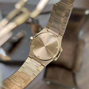 Patek Philippe Nữ Dây Kim Loại Đính Đá Nautilus 7010 Màu Vàng Hồng 32mm (4)