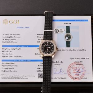 Patek Philippe Rep 11 Aquanaut 5067 Đính Kim Cương Moissanite Mạ Vàng Hồng 35 (2)