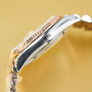 Rolex Chế Tác DateJust 126231 Bọc Vàng Thật Mặt Họa Tiết Lá Cọ GM Factory 36mm (1)