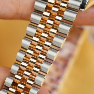 Rolex Chế Tác DateJust 126231 Bọc Vàng Thật Mặt Họa Tiết Lá Cọ GM Factory 36mm (1)