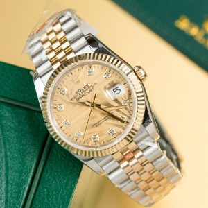 Rolex Chế Tác DateJust 126233 Bọc Vàng Thật Cọc Số Đính Đá GM Factory 36mm (2)