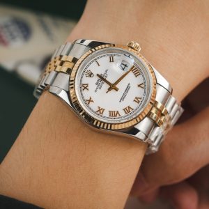 Rolex Chế Tác DateJust 126233 Cọc Số La Mã Bọc Vàng Thật GM Factory 36mm (2)