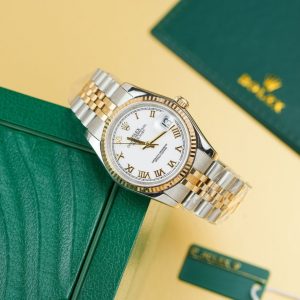 Rolex Chế Tác DateJust 126233 Cọc Số La Mã Bọc Vàng Thật GM Factory 36mm (2)
