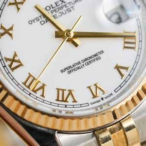Rolex Chế Tác DateJust 126233 Cọc Số La Mã Bọc Vàng Thật GM Factory 36mm (2)