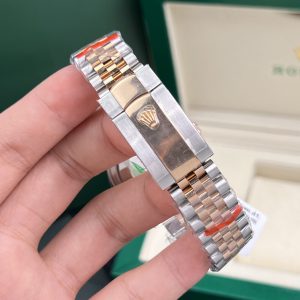 Rolex Chế Tác DateJust Mặt Chocolate Bọc Vàng Hồng 18K GM Factory 36mm (2)