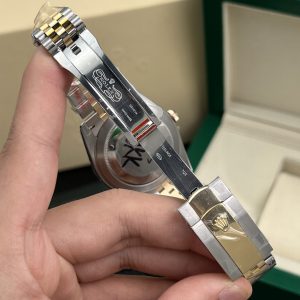 Rolex Chế Tác Datejust Bọc Vàng Thật 18K Nam Mặt Vàng Champagne GM Factory 41mm (2)