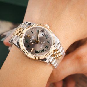Rolex Rep 11 DateJust 126231 Mặt Số Wimbledon Bọc Vàng Thật GM Factory 36mm (2)