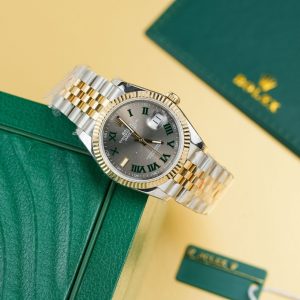 Rolex Rep 11 DateJust 126231 Mặt Số Wimbledon Bọc Vàng Thật GM Factory 36mm (2)