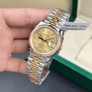 Rolex Rep 11 DateJust Bọc Vàng Thật Dây Jubilee GM Factory 36mm (1)