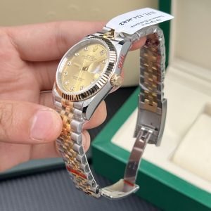 Rolex Rep 11 DateJust Bọc Vàng Thật Dây Jubilee GM Factory 36mm (1)