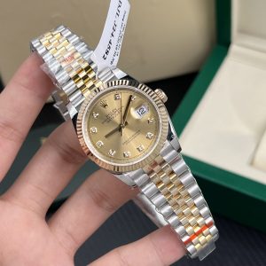Rolex Rep 11 DateJust Bọc Vàng Thật Dây Jubilee GM Factory 36mm (1)