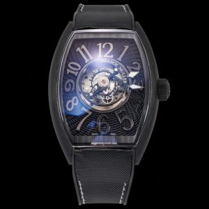 Đồng Hồ Franck Muller Grand Central Tourbillon Chế Tác Sợi Carbon 45mm (9)