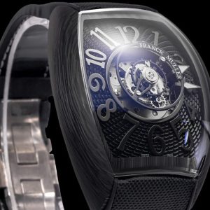 Đồng Hồ Franck Muller Grand Central Tourbillon Chế Tác Sợi Carbon 45mm (9)